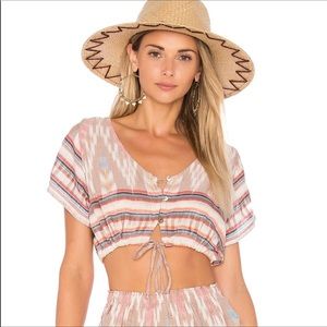 Cleobella Celaya Crop Top in Orange